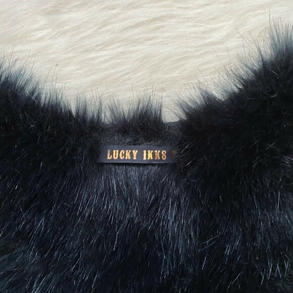 IKKS Reversible Vest Faux Fur Girl's Size 12 - Picture 5 of 8